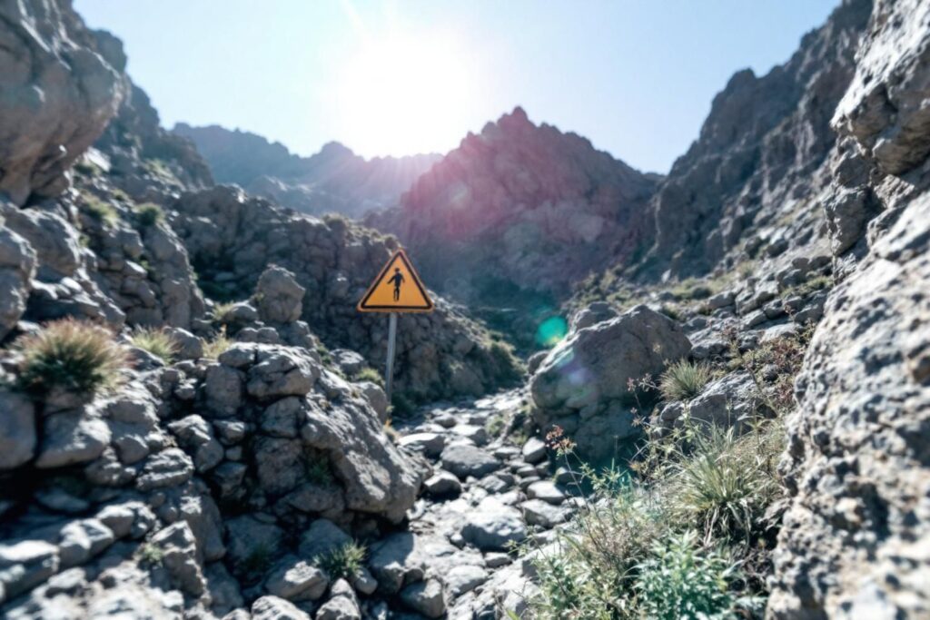 A19 Risque de chutes de pierres